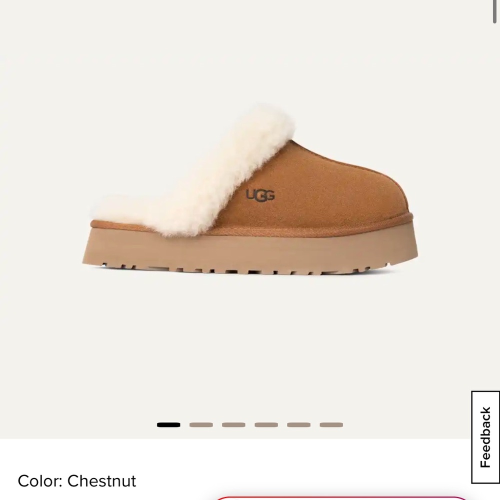 New UGG Women's Chestnut Sheepskin Slippers